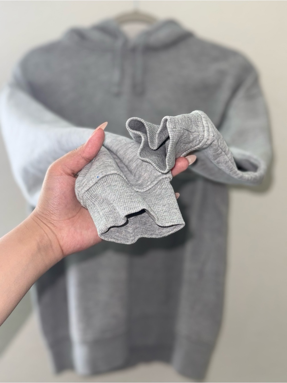 Zara Heather Gray Pullover Hoodie